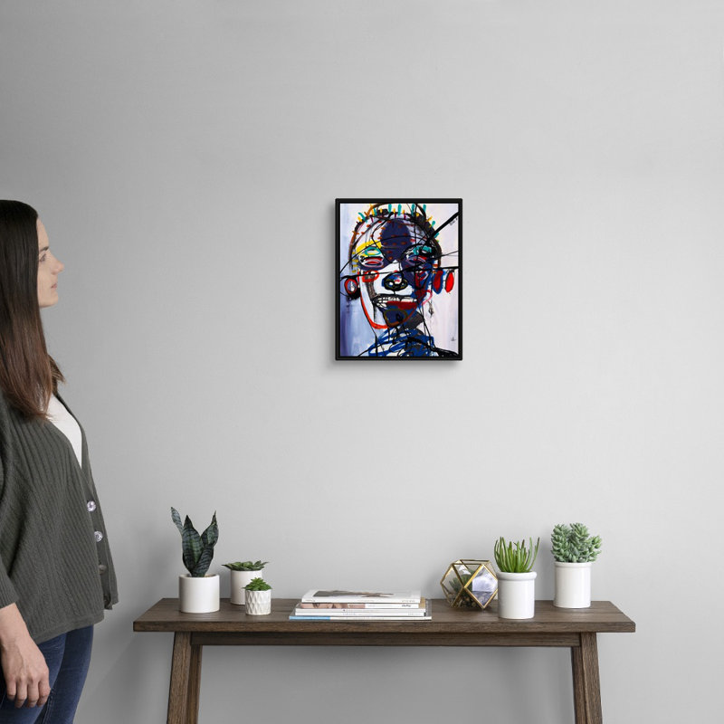 Reproduction d'art sur toile, H 16 po x l 13 po x P 1,75 po, Cadre flottant noir