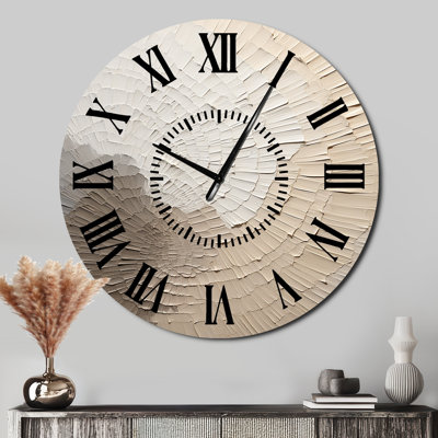 Horloge murale gracieuse avec minimalisme beige