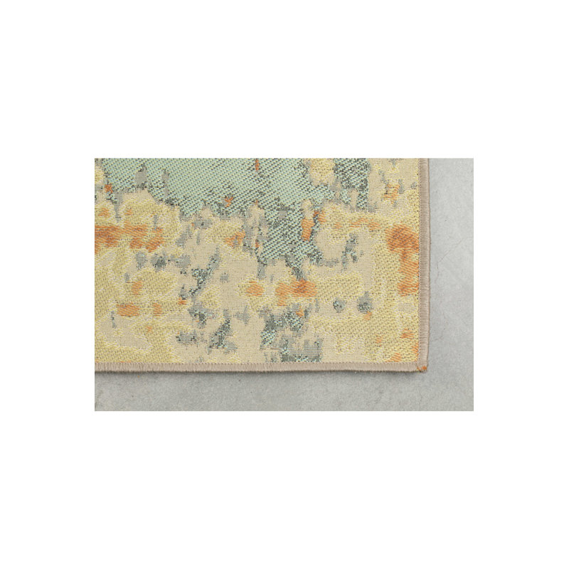 Ranger Abstract Area Rug in Beige/Gray/Green