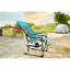 Chaise de camping pliante portative bleue - Robuste avec table d'appoint pour la fête, pique-nique, jardin, pêche-545363104