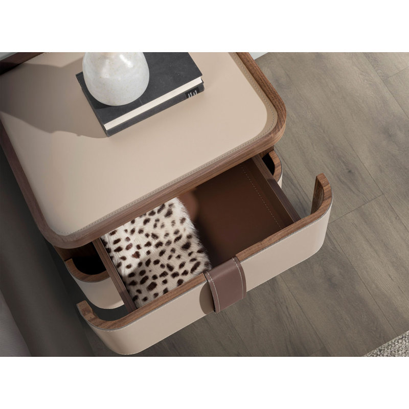 50cm W Manufactured Wood Bedside Table