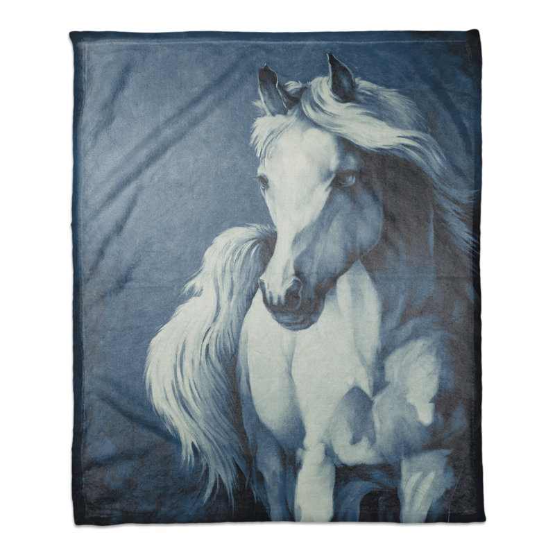 Jeté polaire cheval