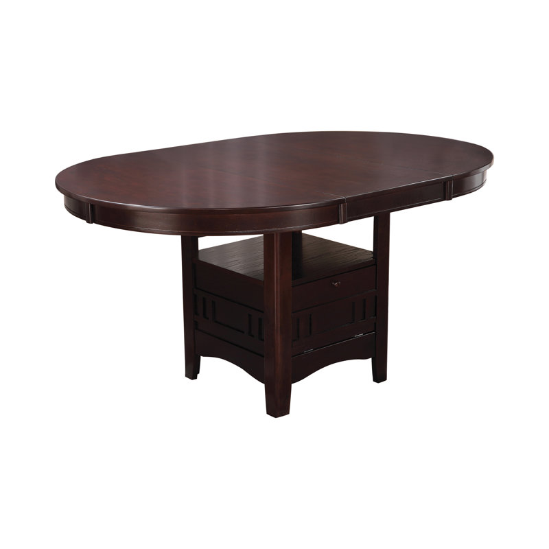Table de salle à manger extensible Glinda, Standard (hauteur de 30,5 po), Espresso