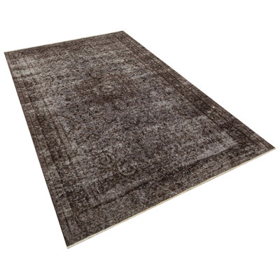 Hull Antique Hand Woven Brown Hull Runner Carpet