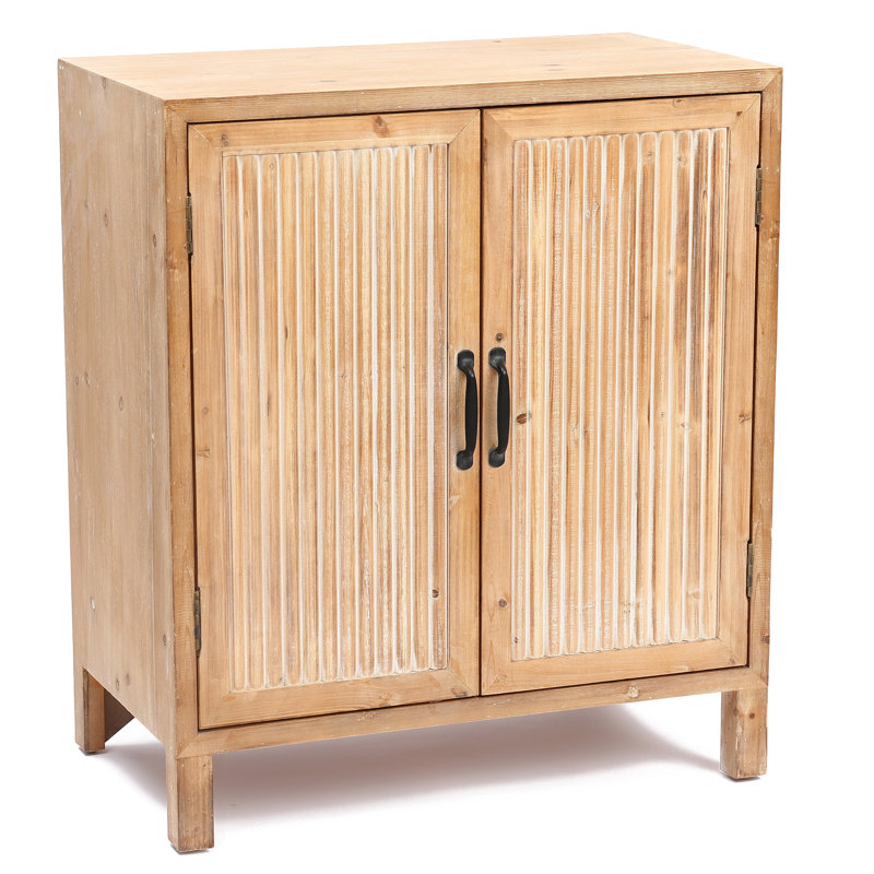 Buffet décoratif 2 portes en bois massif et manufacturé Triche