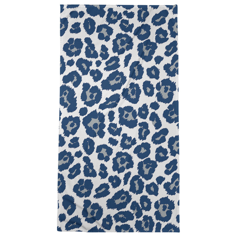 Lucida Bath Towel, Microfiber, White/Gray/Speed Blue