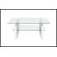 Table basse transparente en verre trempé