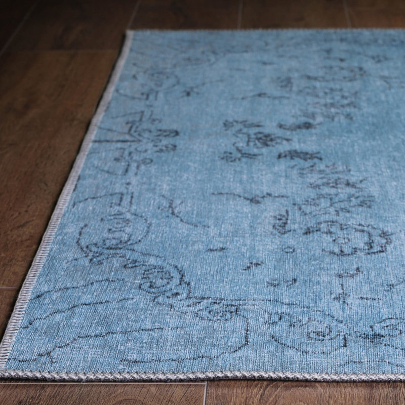 Premium Machine Washable Carpet, 4.6 x 6.2 Feet, 100% Polyester, 1850 g/m² | Pile Height: 0.2 Inches | Eco-Friendly Recycled Poly Cotton Underside | Perfect for Living Room, Bedroom, and High-Traffic Areas