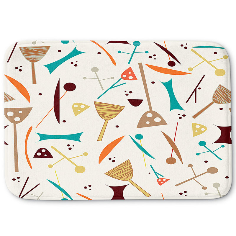 Tapis pour salle de bain en mousse à mémoire martinez nika, l 24 po x L 17 po x H 1 po