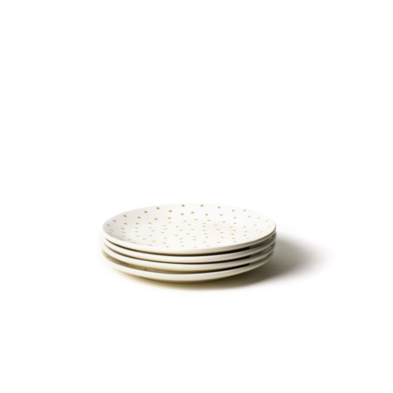 Ensemble de 4 assiettes à dîner Gold Star
