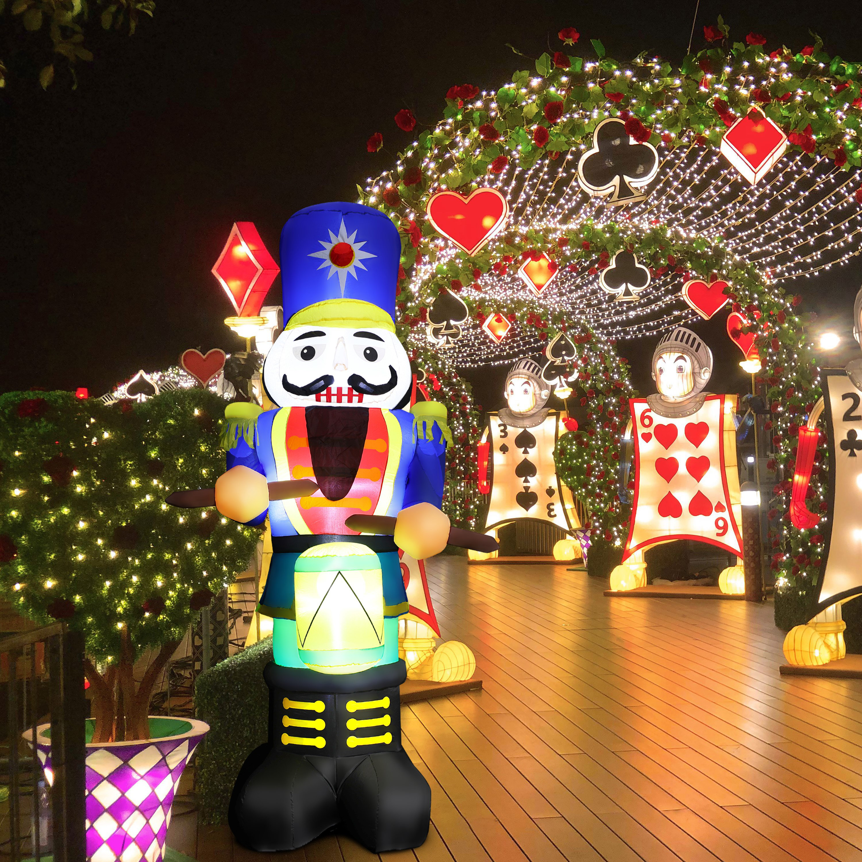 Holiday Living 42-in Nutcracker Yard Decoration with White Incandescent  Lights at