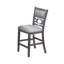 Ensemble de table à hauteur de comptoir 5 pièces Sienna, 4 chaises, 2 tablettes, bois gris