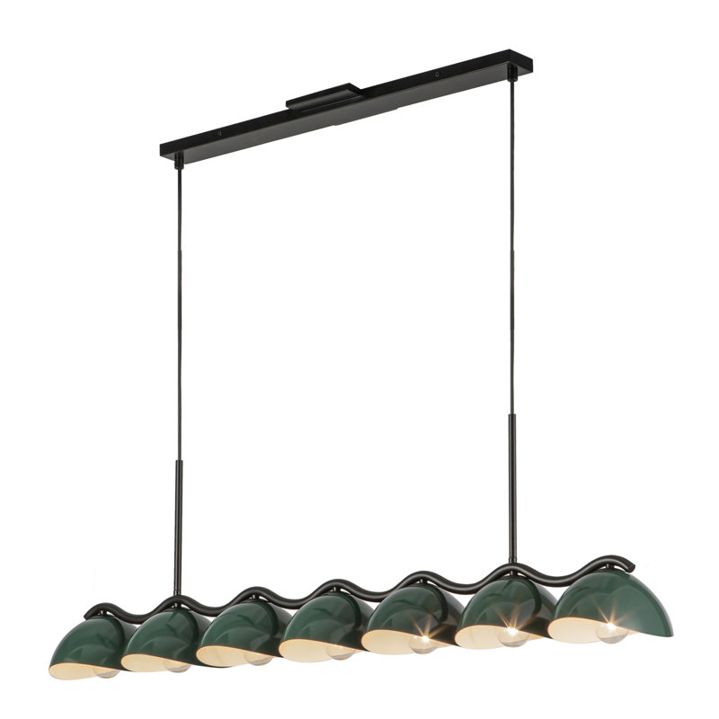Luminaire suspendu linéaire 42 po Atlas, Vert