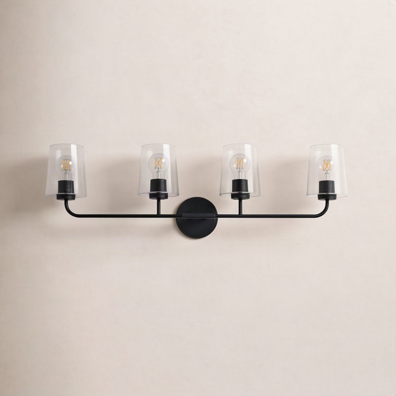 Verbena 4 - Light Dimmable Vanity Light, Black