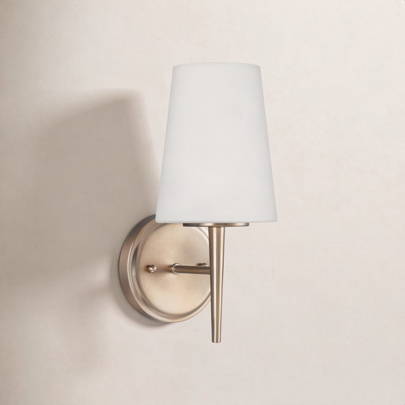 Erlandson Armed Sconce, 100W A19 Medium, Satin Bronze
