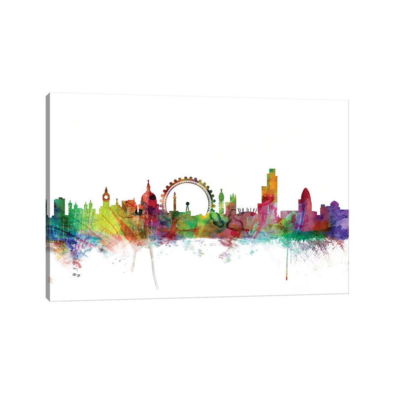 London, England Skyline by Michael Tompsett - Wrapped Canvas Gallery-Wrapped Canvas Giclée, 20.32 cm H x 30.48 cm W