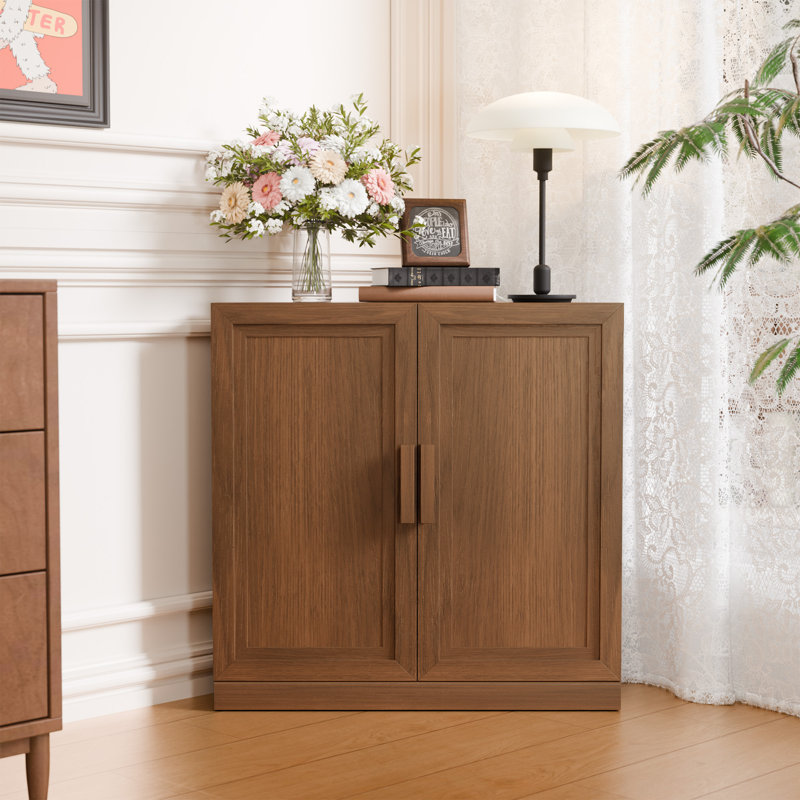 Armoire de rangement d'angle, tablette de coin empilable pour le salon, la chambre à coucher, la cuisine, placage de bois massif (options de 31 po / 36 po)