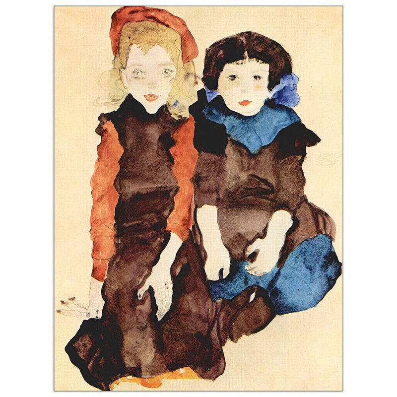 Egon Schiele - Wrapped Canvas Painting, 120cm H x 90cm W x 1.8cm D