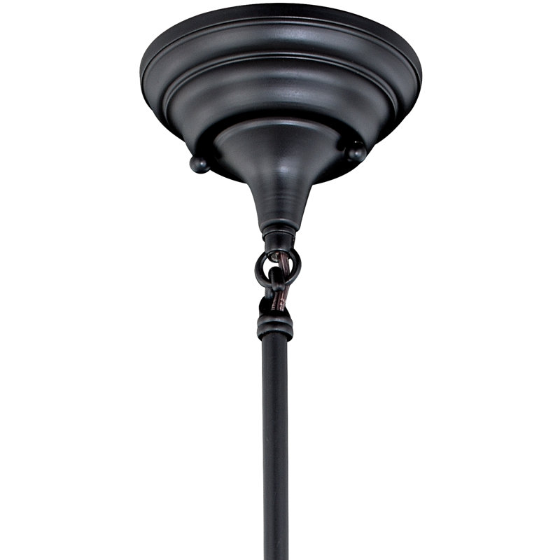 Owen 1 - Light Single Pendant, Clear Seed Glass, Oil Rubbed Bronze