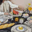 Line Drawing Handmade Tablecloth-1840760903