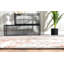 Tapis abstrait rouge / gris-600496955