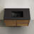 St. Tropez 36" Wall-Mounted Bathroom Vanity In Brown Oak With Black Sink Top-1141922683-1141922682-1141922680