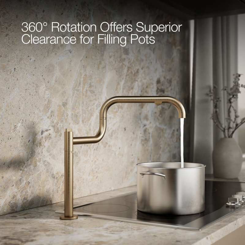Components® Deck-Mount Pot Filler, Bronze
