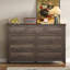 Commode de rangement rustique à 9 tiroirs-1052494734