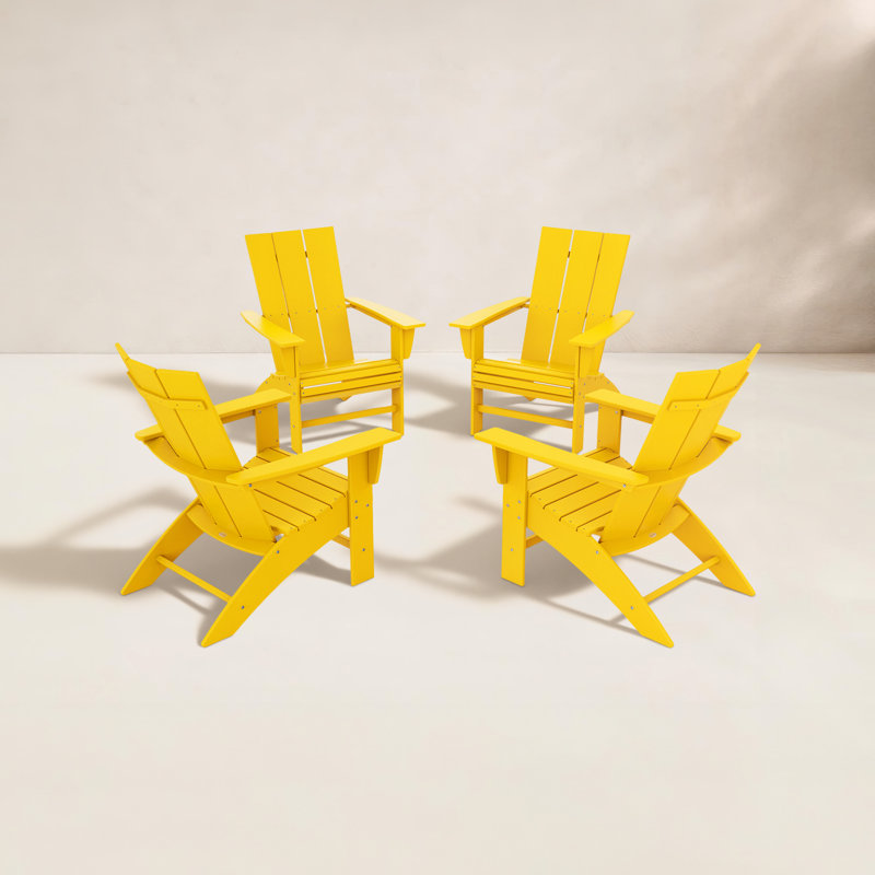Chaise Adirondack POLYWOOD, Citron