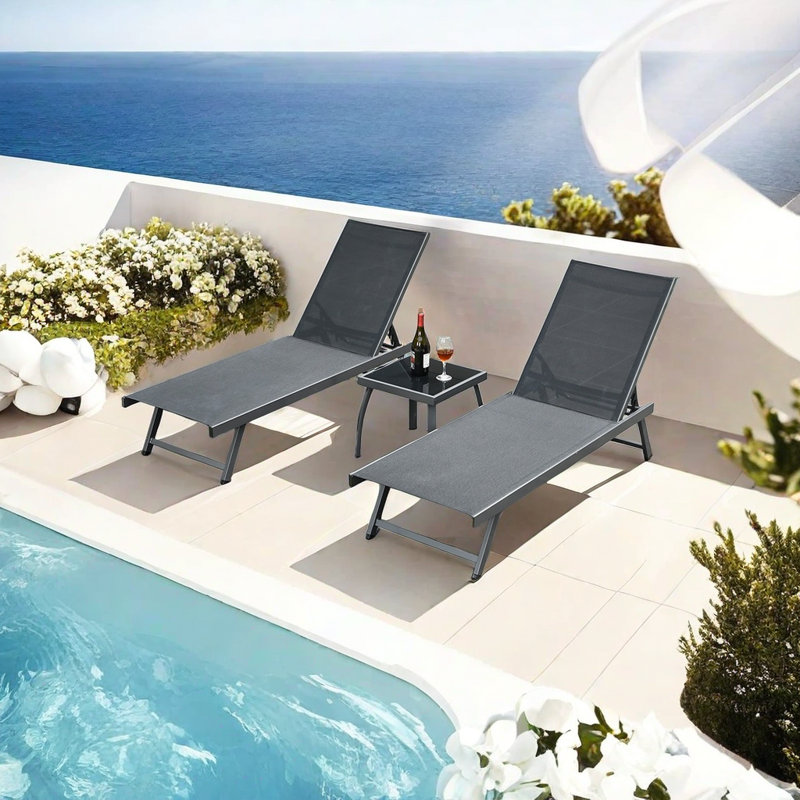 Houria Outdoor Chaise Lounge Set