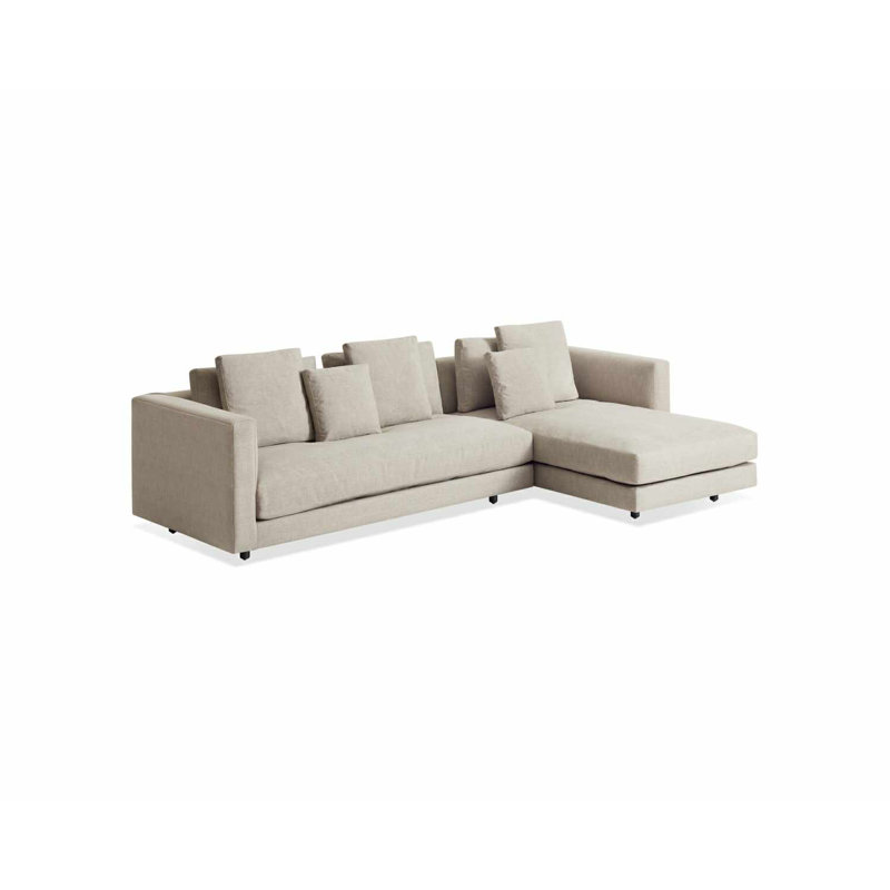 Hands Down Chaise Sectional, Landa Stone, Right Hand Facing