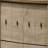 57"W Light Oak Finish 6-Drawer Dresser With Black Handles-1350477304