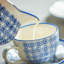 Nicola Spring 15 Piece Hand-Printed Tea Set - Navy