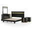 Ensemble de chambre avec lit plateforme 5 pièces Clemson-752606010-752605989-766987018