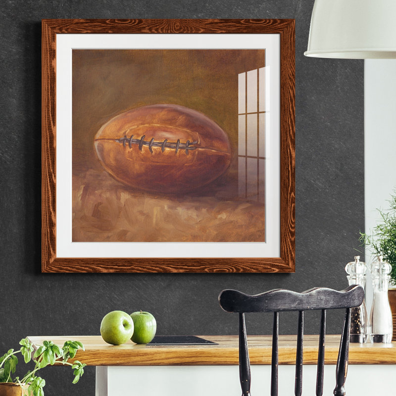 «Rustic Sports IV», reproduction encadrée de qualité supérieure - prête à être accrochée, H 17 po x l 17 po x P 1,5 po, Blanc