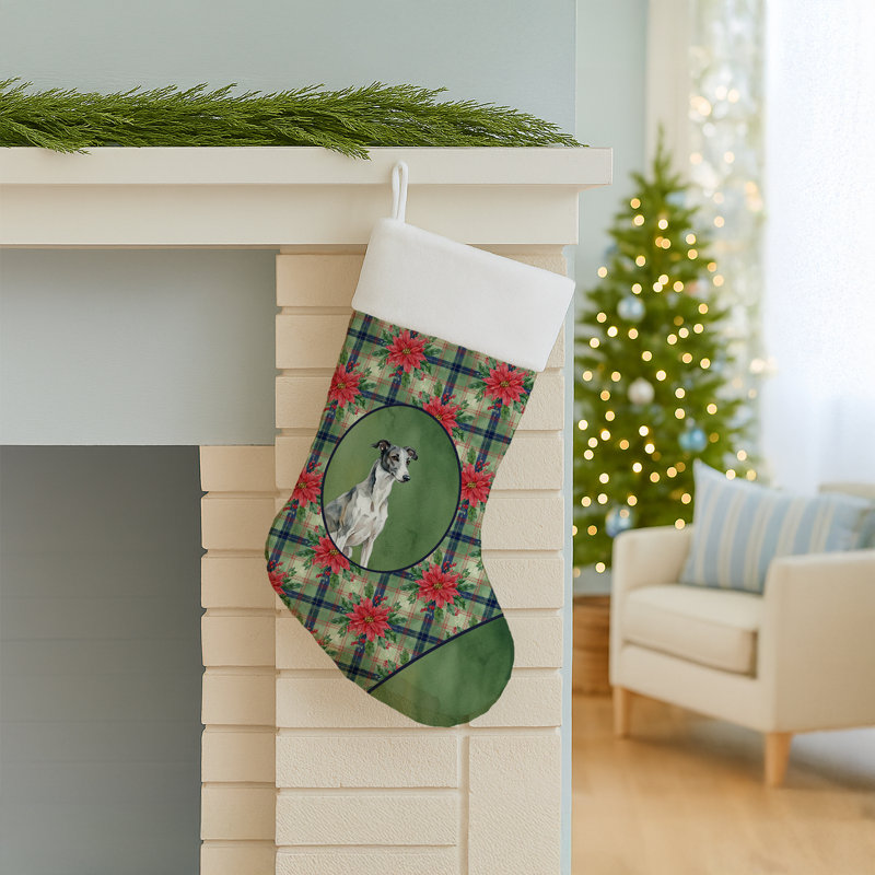 Chaussette de Noël noire et blanche