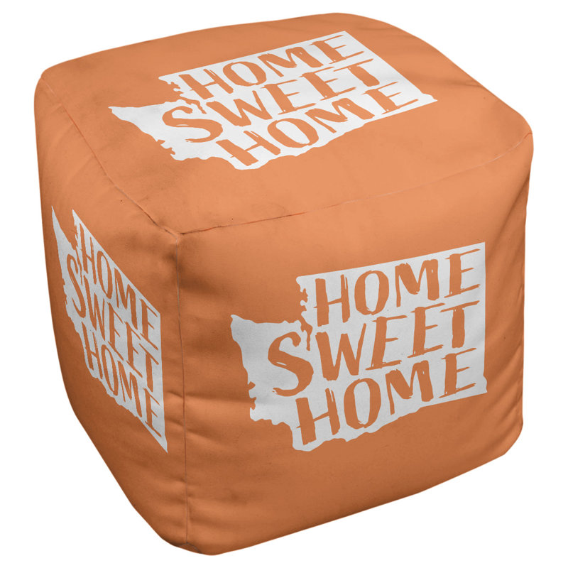 Repose-pieds à cubes washington the home, Orange