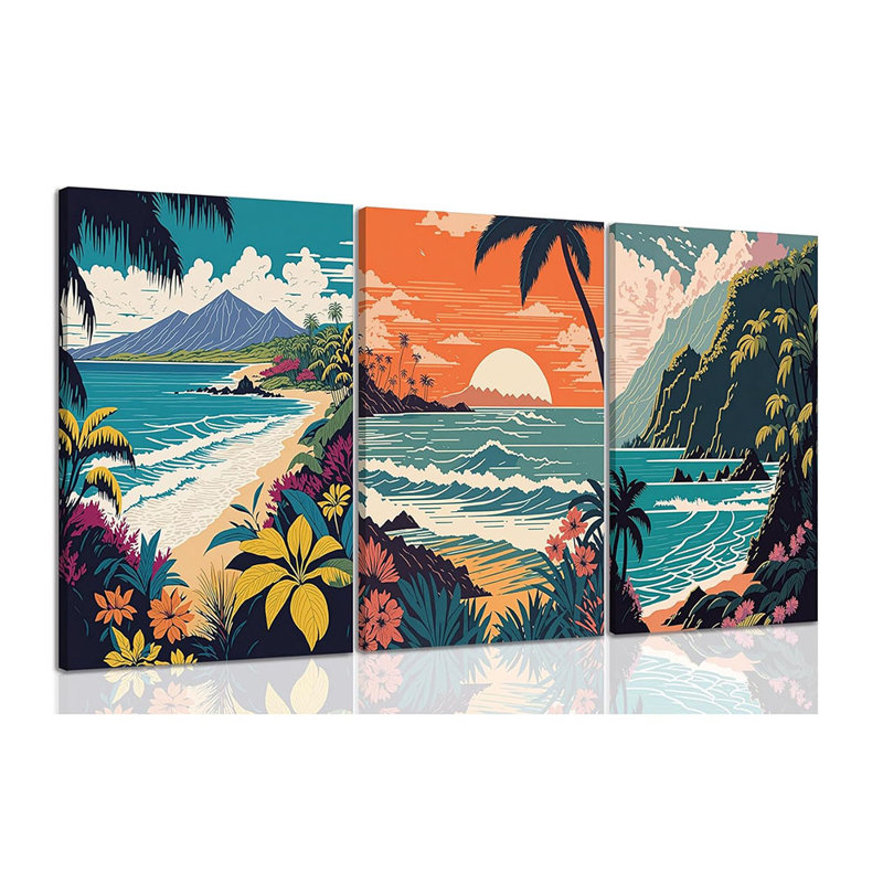 3 Piece Wrapped Canvas Print