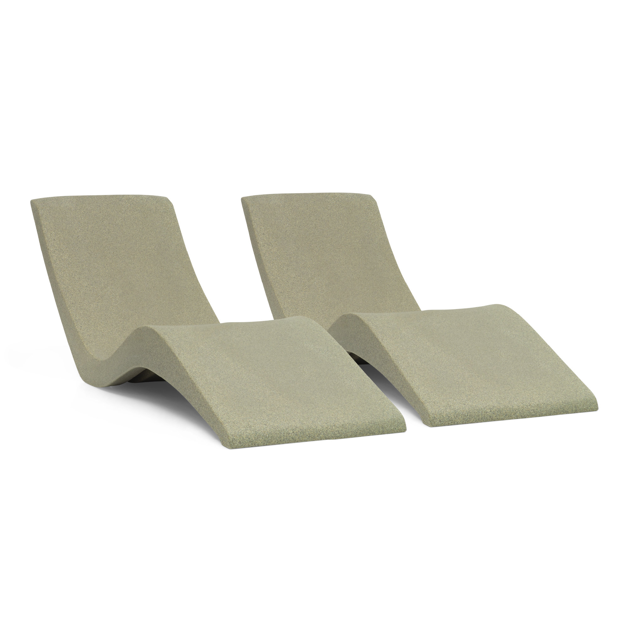 In-pool Chaise Lounger for 0-9 In. of Water, Brown