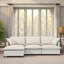 Canapé modulaire avec repose-pieds Chenille-114344393