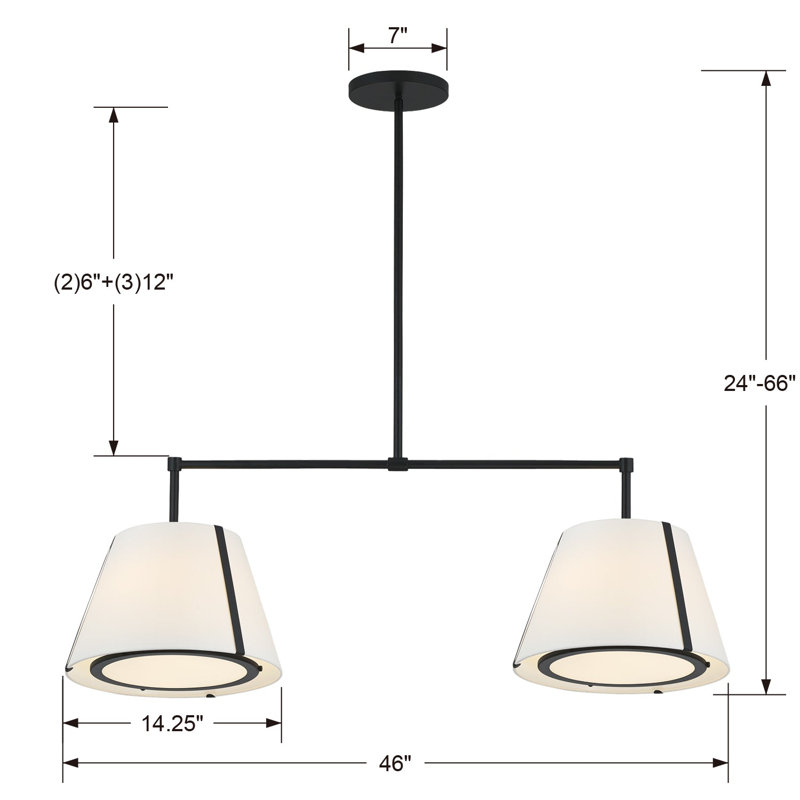 Fulton 4 - Light Pendant, Black