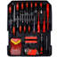 969 Ensemble d'outils de réparation pour les hommes. Boîte à outils 4 roulettes, noire. Convient aux fins d'entretien, de jardin et de bricolage. Contient des clés, des tournevis, des pinces. Fabriqué avec des matériaux. Un propriétaire approprié-1211051911