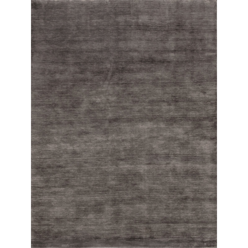 Dove Wool Area Rug in Light Charcoal, Rectangle 8' x 10'