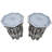 Andalusian Glass Tray Top End Table Set
