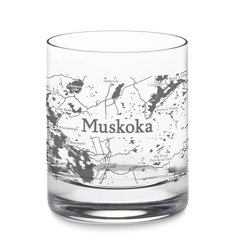 Verre à whisky Muskoka Map, 320 ml / 10,8 oz - 6 pièces