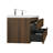 83.3" Wall Mounted Double Bathroom Vanity Set