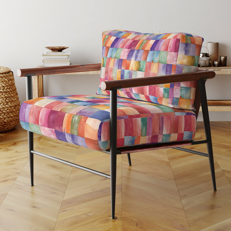 Chaise rembourrée Patchwork