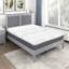Matelas hybride en mousse à mémoire de forme infusée de gel de thé vert très grand californien moderne et contemporain de 12 po Gann avec base infusée de charbon de bois, niveau de confort ferme-257920694