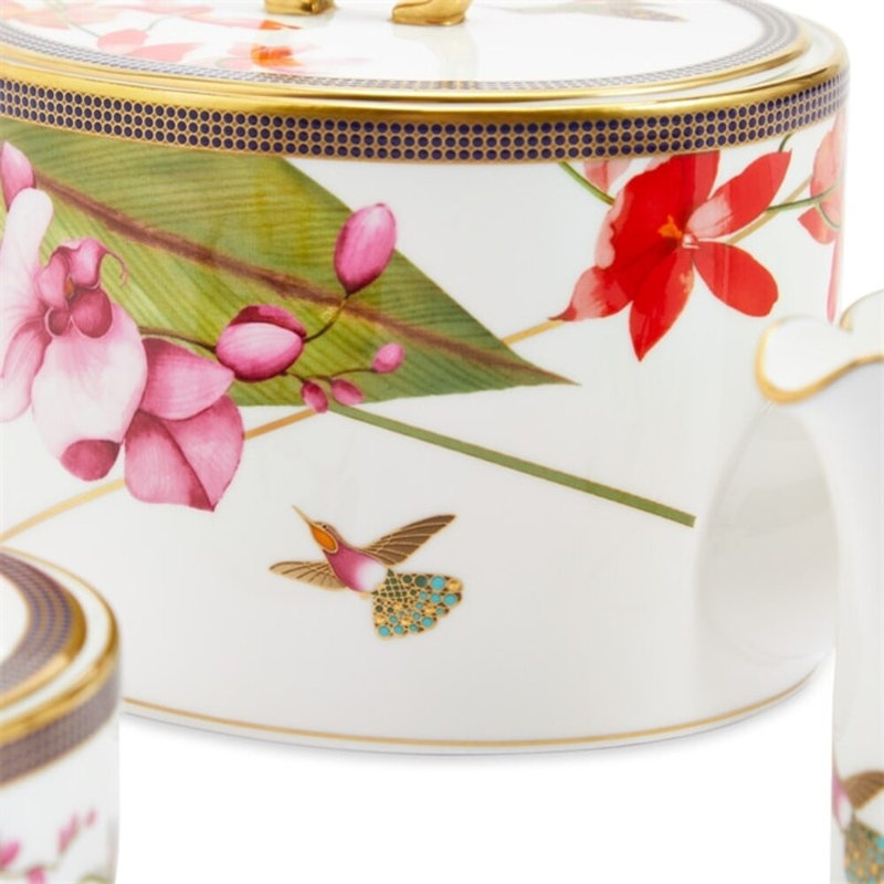 Hummingbird Teaware, 3 Piece Set