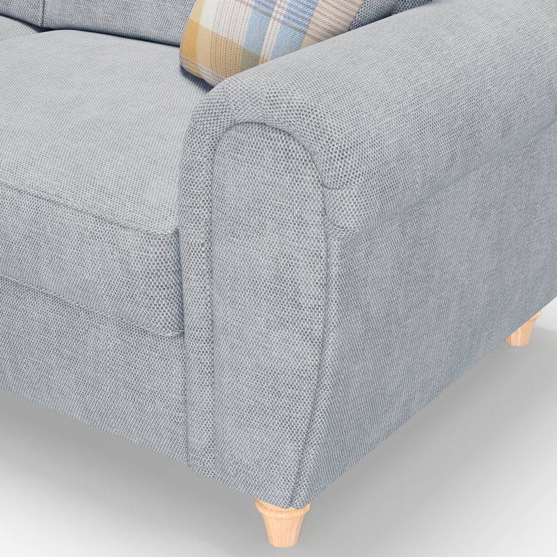 Vivo 2 Seater Round Arm Sofa, Blue